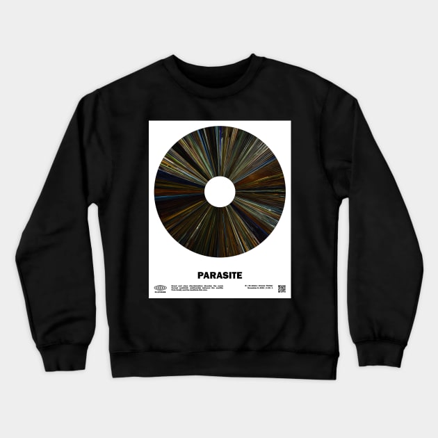 minimal_Parasite Warp Barcode Movie Crewneck Sweatshirt by silver-light